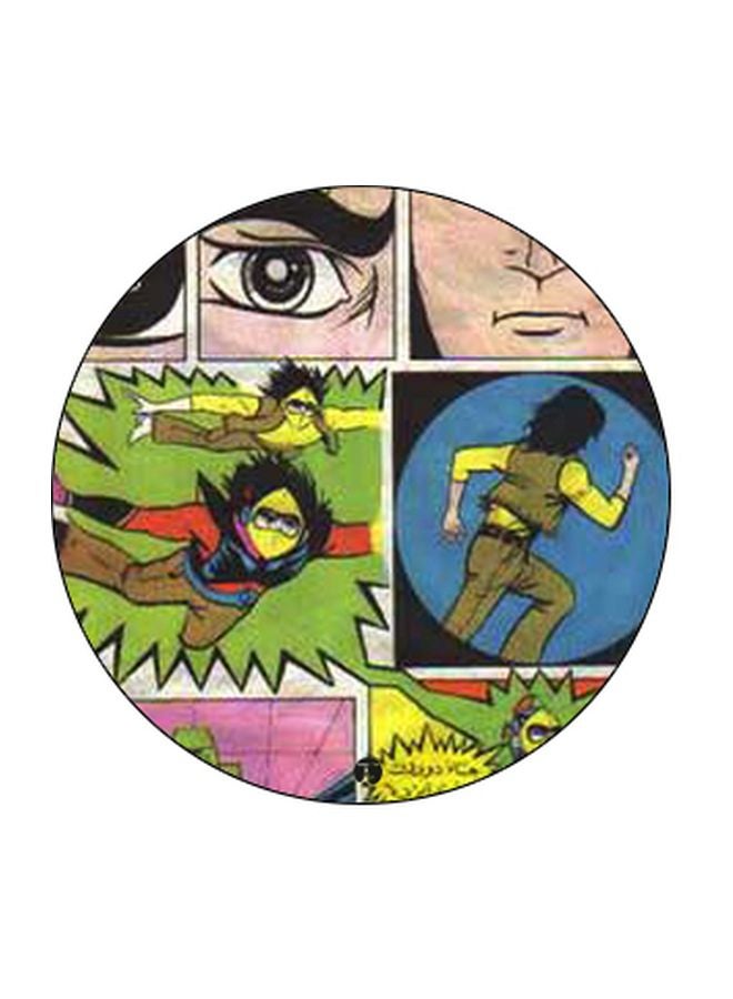 BP Cartoon Printed Pop Socket Phone Holder Green/Yellow/Black - Image 2