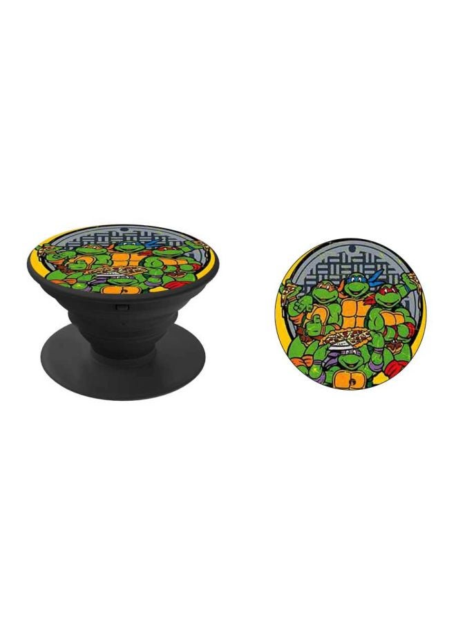BP Ninja Turtles Printed Pop Socket Phone Holder Green/Grey/Black - Image 2