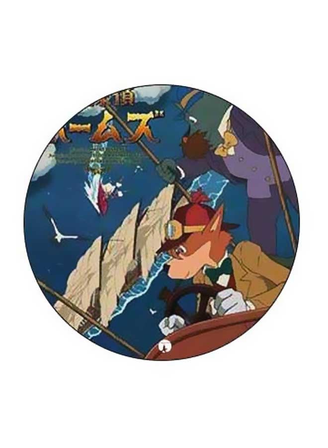 بي بي حامل هاتف على شكل مقبض أصابع منبثق بطبعة رسومات كرتونية أزرق\بني\أسود - Image 2