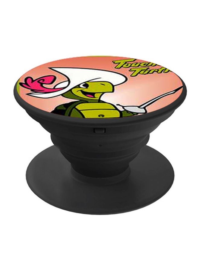 BP Cartoon Printed Pop Socket Phone Holder Green/White/Black - Image 1