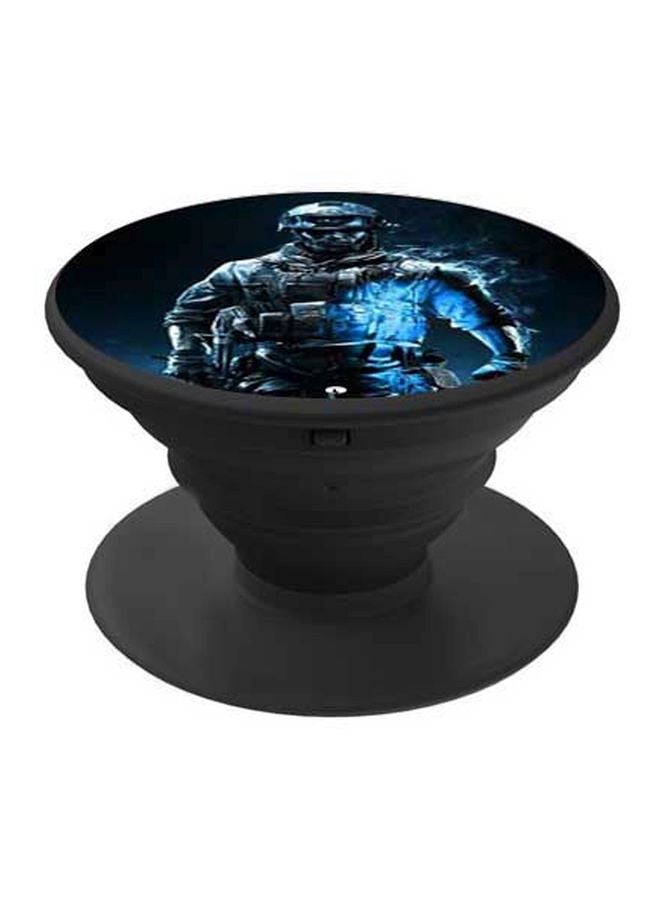 BP Fighter Commando Printed Pop Socket Phone Holder Blue/Black - Image 1