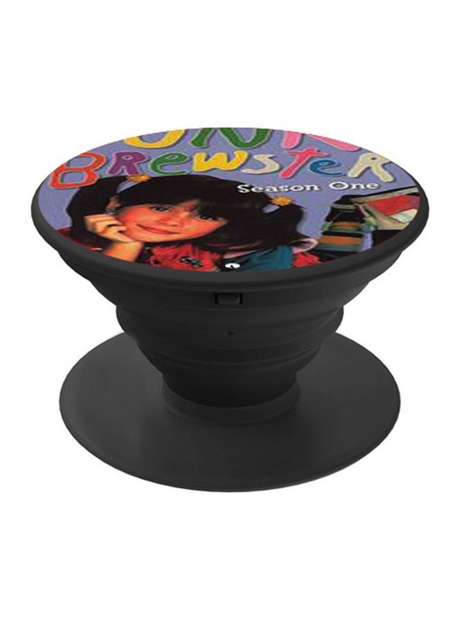 BP Punky Brewster Printed Pop Socket Phone Holder Purple/Yellow/Black - Image 1