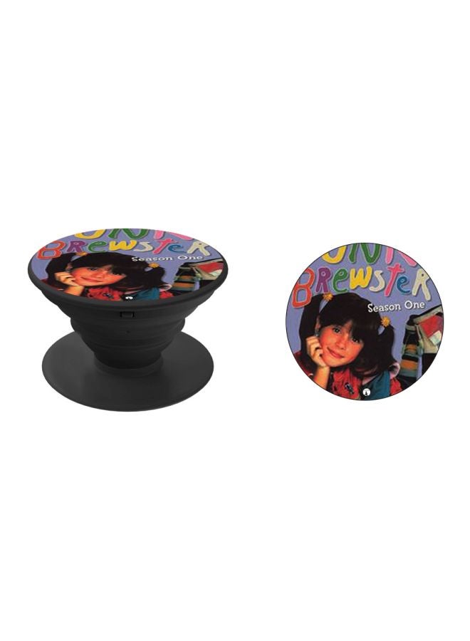 BP Punky Brewster Printed Pop Socket Phone Holder Purple/Yellow/Black - Image 2