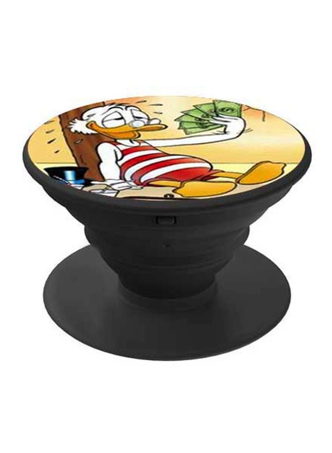 BP Donald Duck Printed Pop Socket Phone Holder White/Yellow/Black - Image 1