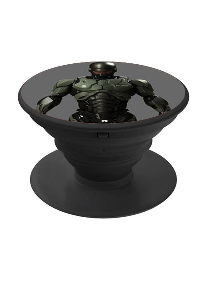 بي بي حامل هاتف بوب سوكيت مطبوع بتصميم شخصية كرتونية أخضر / رمادي / أسود - Image 1