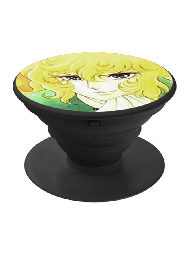 BP Anime Boy Printed Pop Socket Phone Holder Green/Beige/Black - Image 1