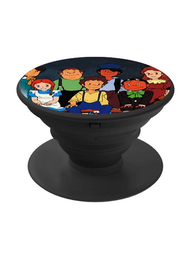 BP Cartoon Character Printed Pop Socket Phone Holder Yellow/Blue/Black - Image 1