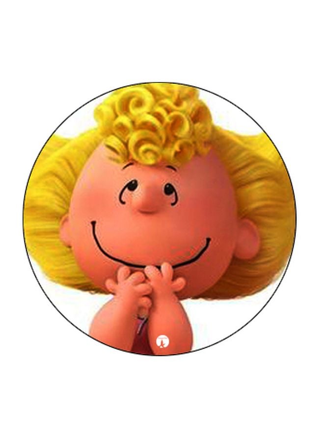 بي بي حامل هاتف بوب سوكيت مطبوع بتصميم شخصية كرتونية بيج/أصفر/أسود - Image 2