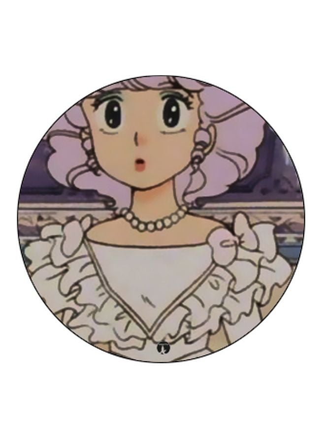 BP Cartoon Character Printed Pop Socket Phone Holder Grey/Purple/Beige - Image 2