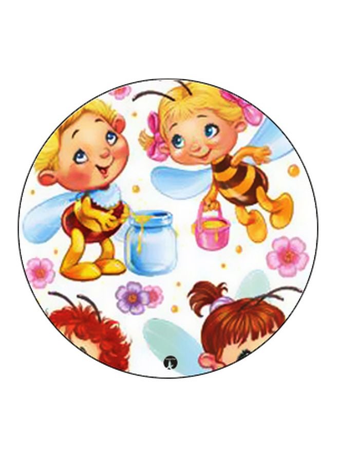 بي بي حامل هاتف بوب سوكيت بطبعة شخصيات كرتونية بني/أصفر/أبيض - Image 2