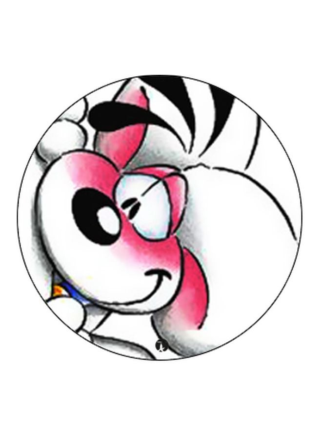 BP Cartoon Printed Pop Socket Phone Holder White/Pink/Black - Image 2