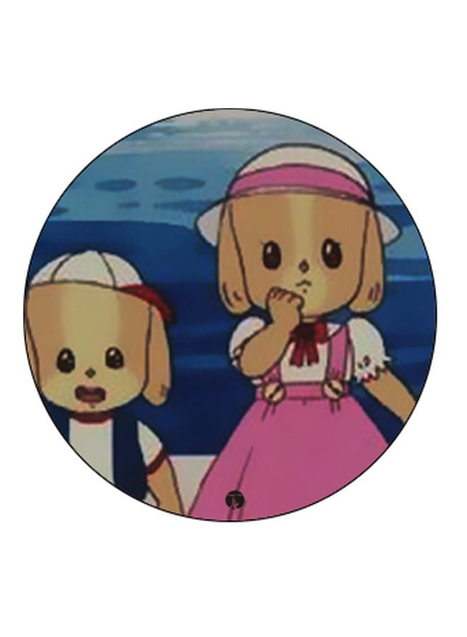 BP Cartoon Printed Pop Socket Phone Holder Beige/Blue/Pink - Image 2