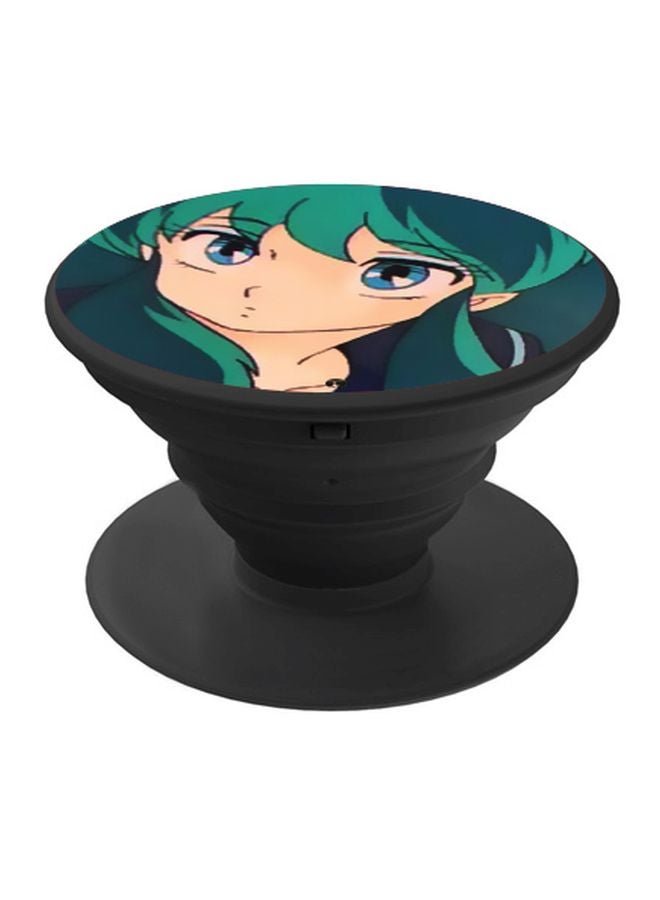 BP Anime Printed Pop Socket Phone Holder Green/Beige - Image 1