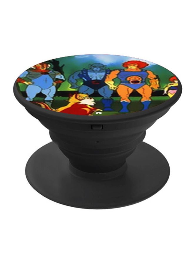 BP Cartoon Printed Pop Socket Phone Holder Green/Red/Blue - Image 1