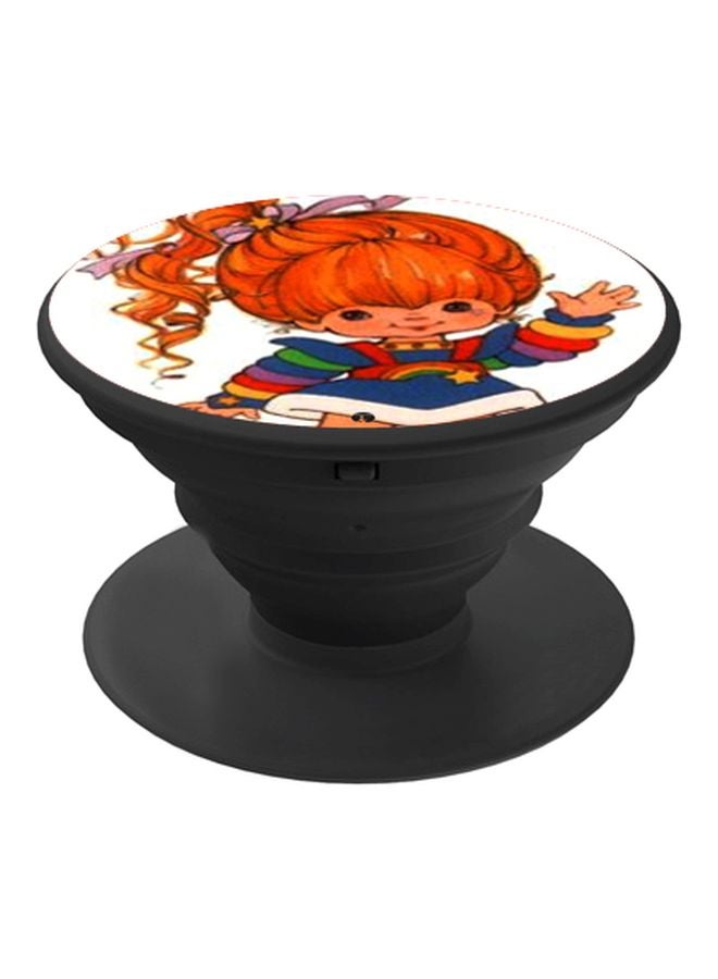 BP Cute Girl Printed Pop Socket Phone Holder White/Red/Blue - Image 1