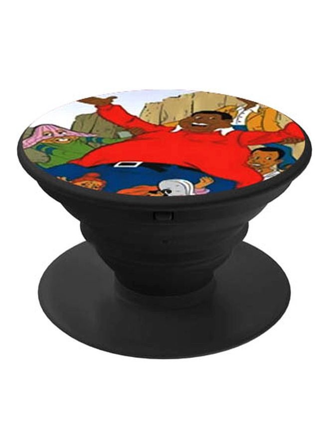 BP Cartoon Printed Pop Socket Phone Holder Red/Green/Beige - Image 1