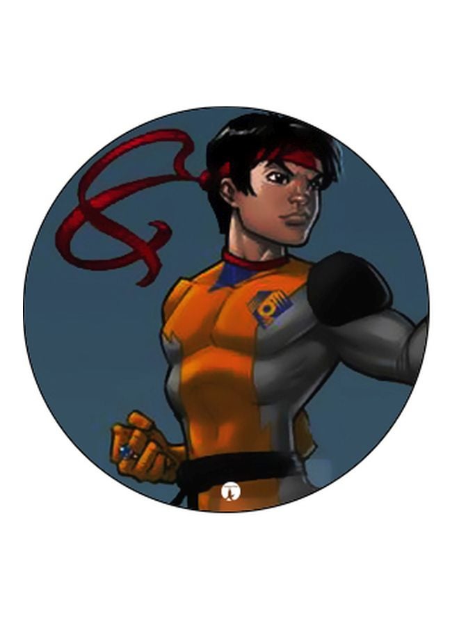 BP Cartoon Printed Pop Socket Phone Holder Grey/Red/Yellow - Image 2