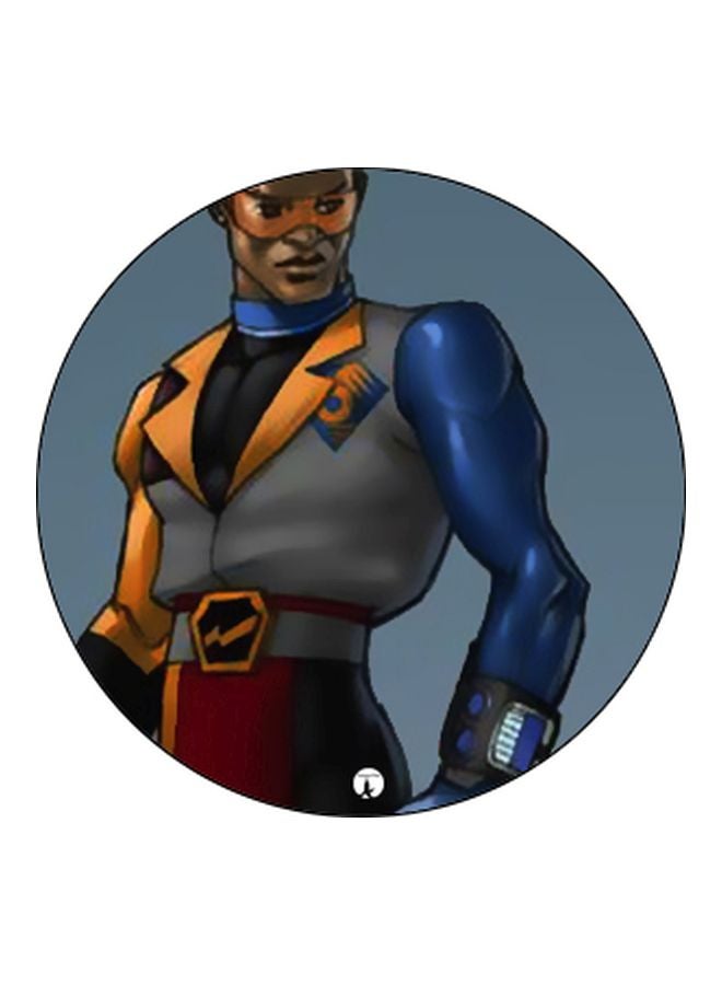 BP Masked Superhero Printed Pop Socket Phone Holder Blue/Grey/Yellow - Image 2