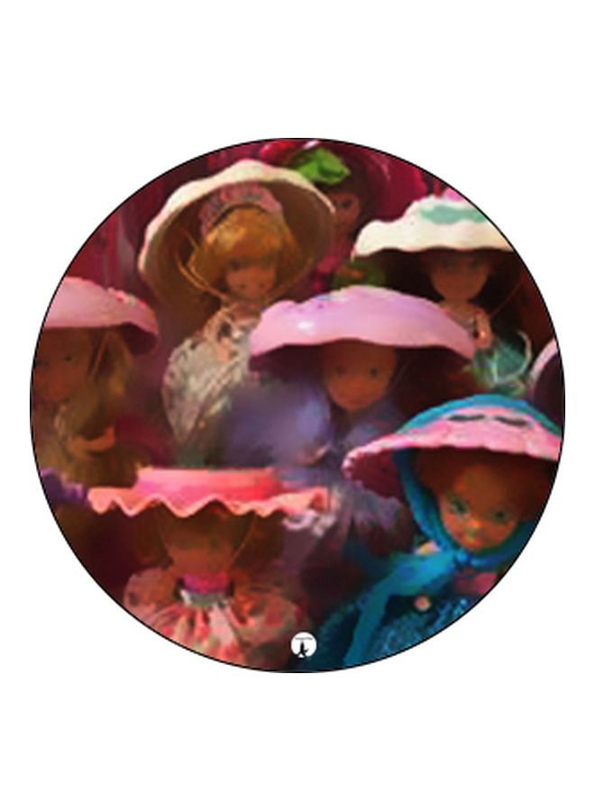 بي بي حامل هاتف بوب سوكيت بطبعة لدمى لطيفة وردي/أزرق/أخضر - Image 2