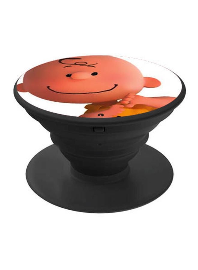 BP Cartoon Printed Pop Socket Phone Holder Beige/Yellow/White - Image 1