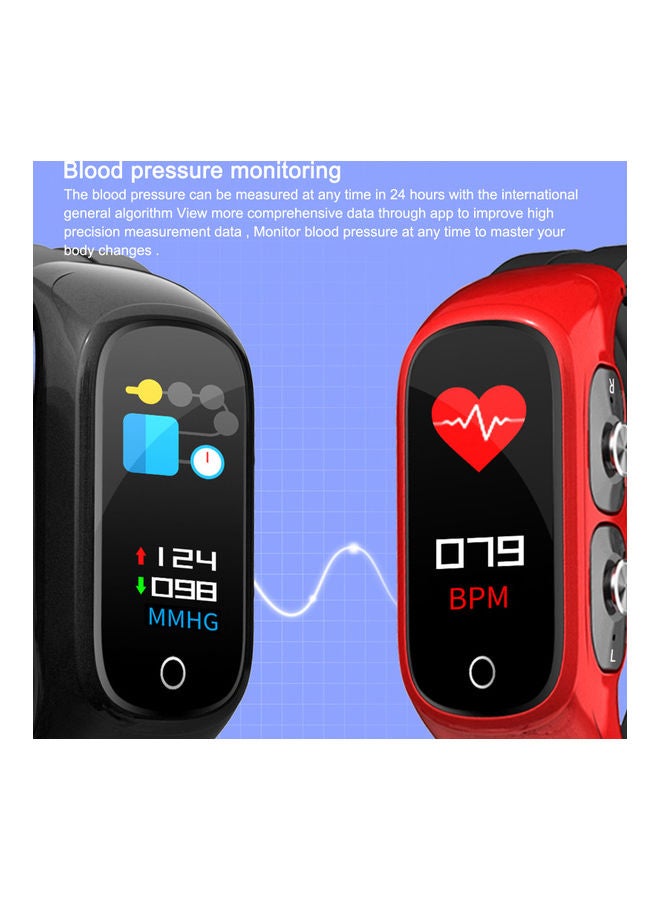 2-In-1 Smartwatch With Earbuds Black - Image 2