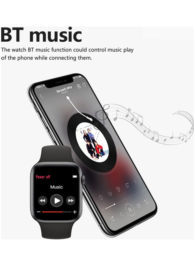 U78 Heart Rate Smartwatch Black - Image 5