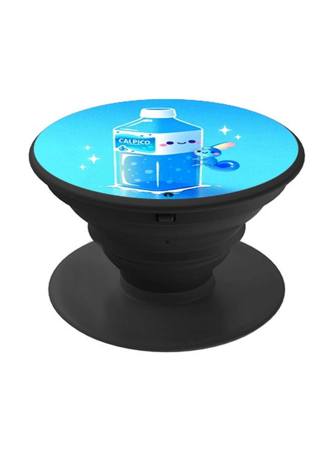 BP Water Bottle Printed Pop Socket Phone Holder Blue/White - Image 1