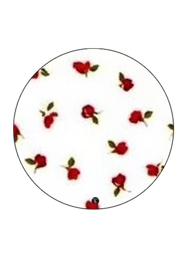 BP Floral Printed Pop Socket Phone Holder White/Red - Image 2