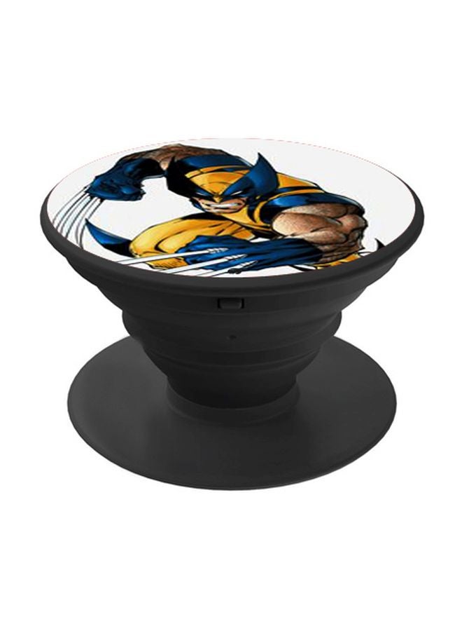 BP Cartoon Printed Pop Socket Phone Holder White/Yellow/Blue - Image 1