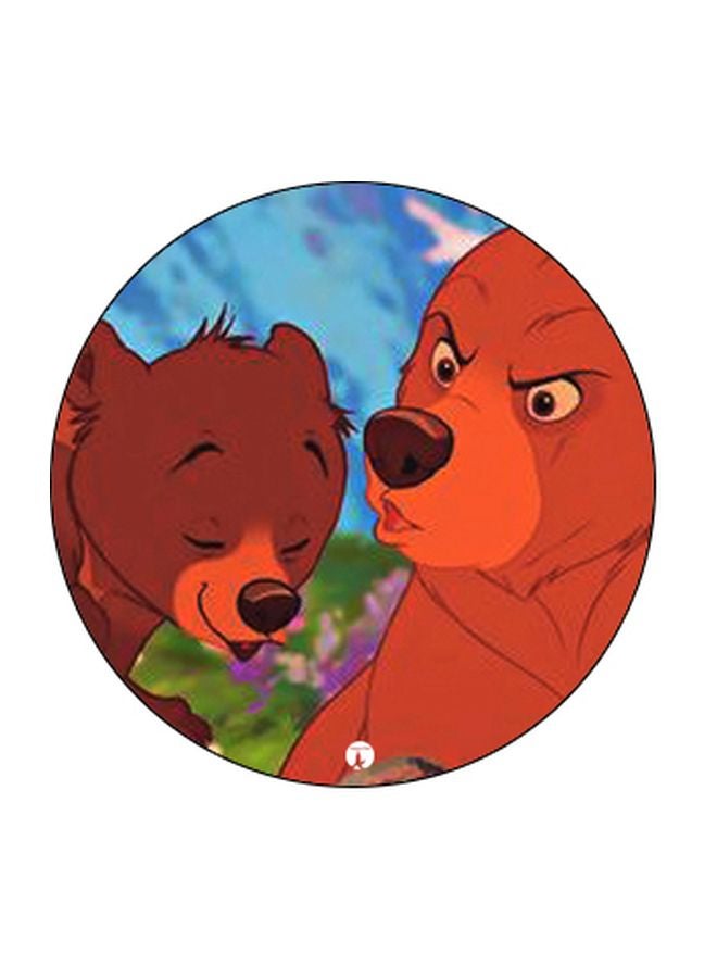 BP Cartoon Printed Pop Socket Phone Holder Brown/Blue - Image 2