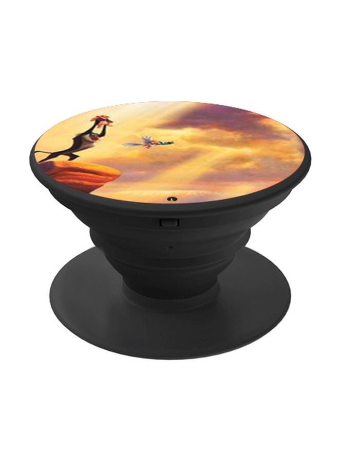 BP Cartoon Animal Printed Pop Socket Phone Holder Brown/Grey - Image 1