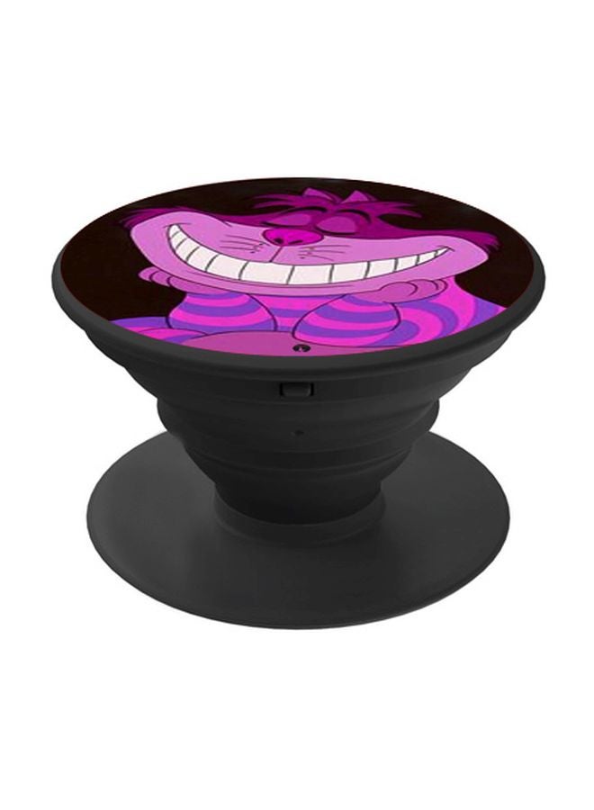 بي بي حامل هاتف على شكل مقبض أصابع منبثق بطبعة رسومات كرتونية أرجواني/ أسود/ أبيض - Image 1