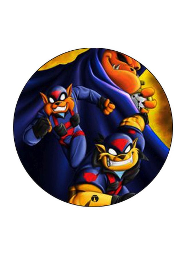 BP Cartoon Printed Pop Socket Phone Holder Blue/Yellow/Black - Image 2