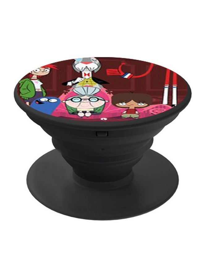 BP Cartoon Printed Pop Socket Phone Holder Pink/Brown/Blue - Image 1