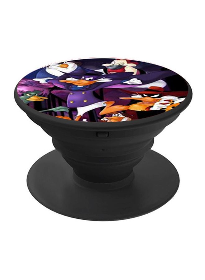 BP Cartoon Printed Pop Socket Phone Holder Purple/Orange/Black - Image 1