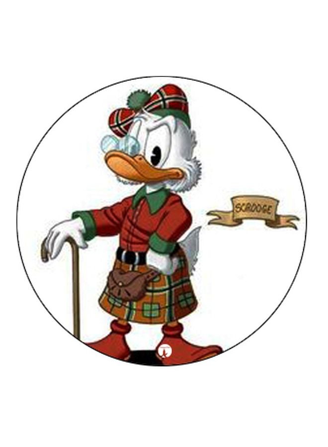 بي بي حامل هاتف على شكل مقبض أصابع منبثق بطبعة رسومات كرتونية أبيض/أحمر/برتقالي - Image 2