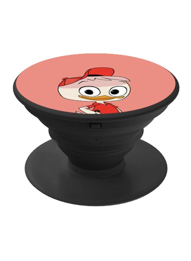 BP Cartoon Printed Pop Socket Phone Holder Pink/White/Black - Image 1