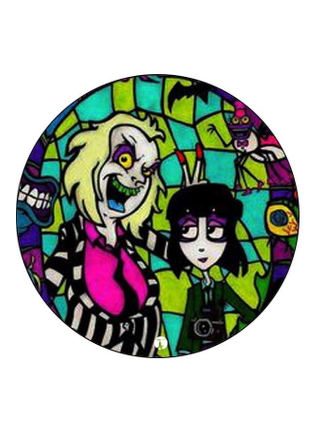 BP Cartoon Printed Pop Socket Phone Holder Green/Purple/Black - Image 2