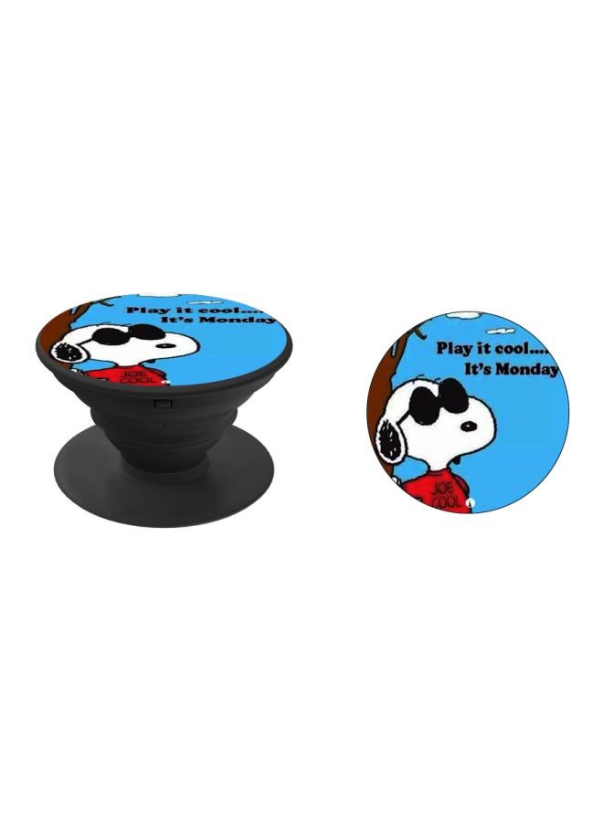 BP Cartoon Printed Pop Socket Phone Holder Blue/Red/Black - Image 2