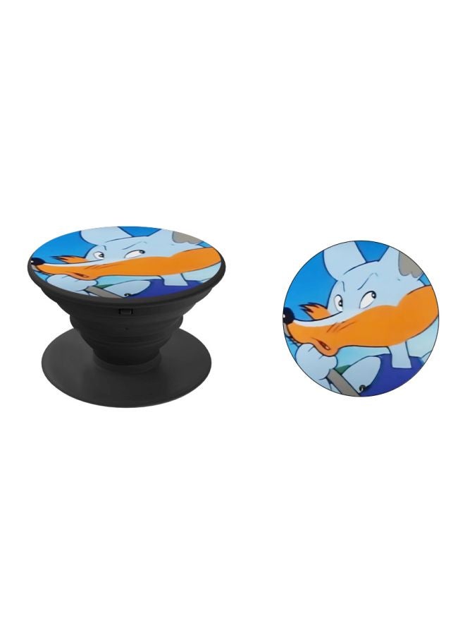 BP Cartoon Printed Pop Socket Phone Holder Blue/Orange - Image 2