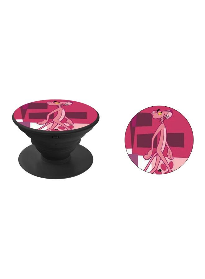 بي بي حامل هاتف بوب سوكيت بطبعة رسمة كرتونية على شكل نمر وردي/ أصفر/ أسود - Image 2