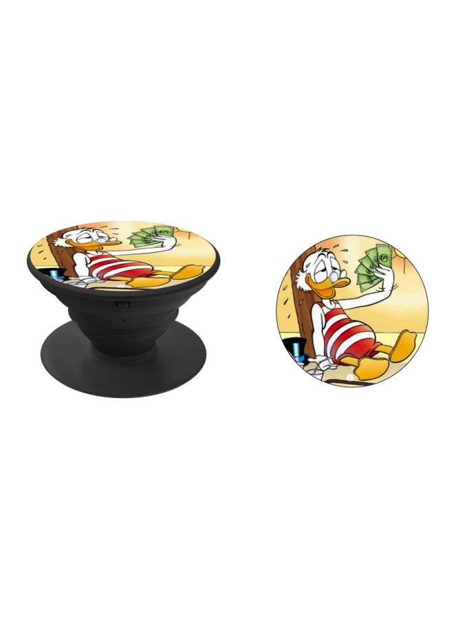 BP Donald Duck Cartoon Printed Pop Socket Phone Holder White/Yellow/Black - Image 2