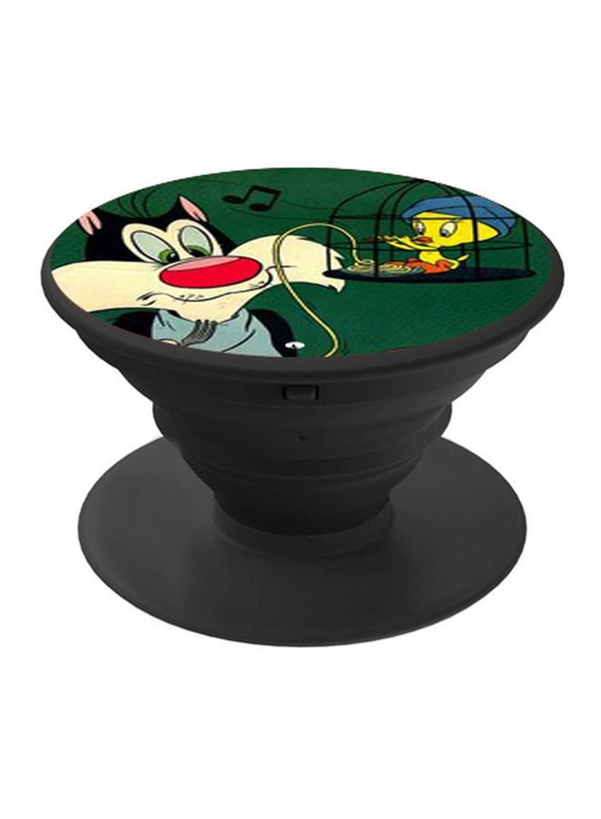 BP Tweety Bird Printed Pop Socket Phone Holder Green/White/Black - Image 1
