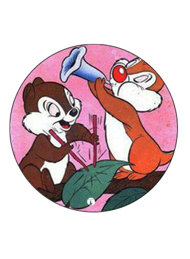 بي بي حامل هاتف على شكل مقبض أصابع منبثق بطبعة رسومات كرتونية وردي/ بني/ أسود - Image 2