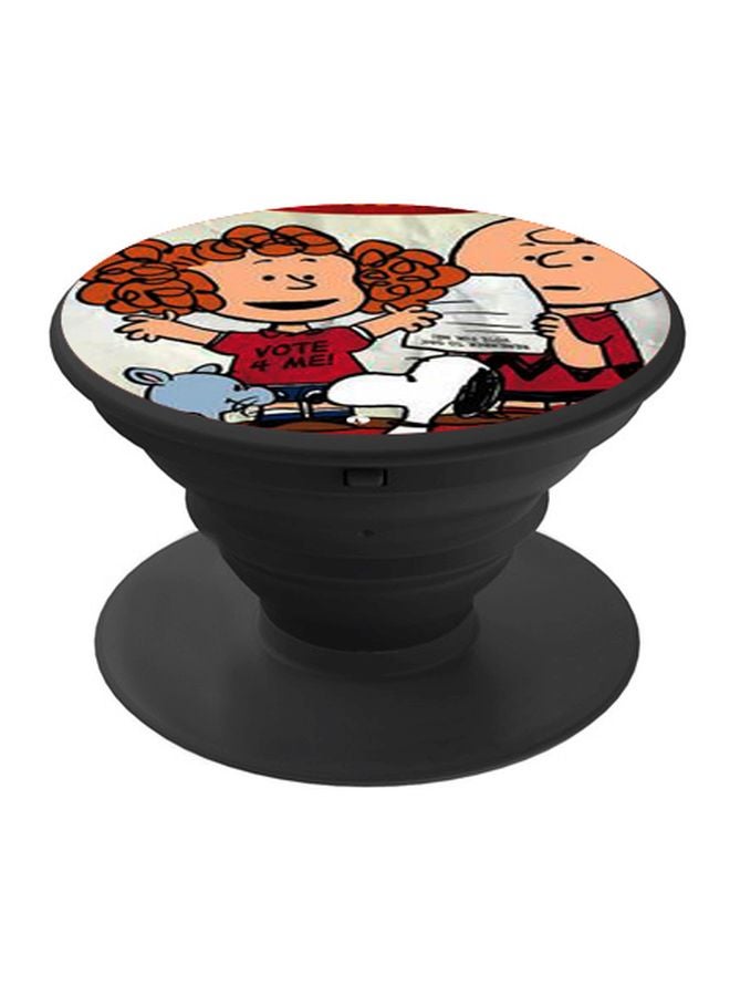 BP Cartoon Printed Pop Socket Phone Holder Red/White/Black - Image 1