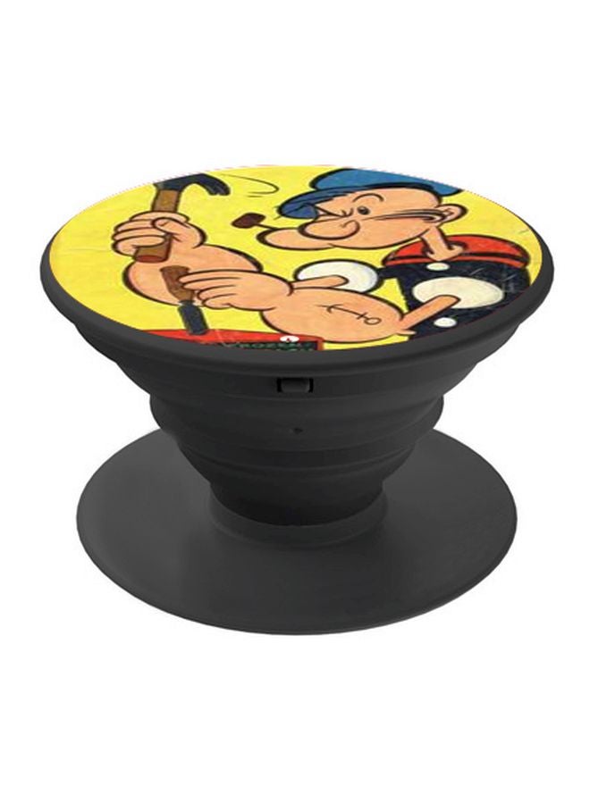 BP Popeye Printed Pop Socket Phone Holder Blue/Yellow/Black - Image 1