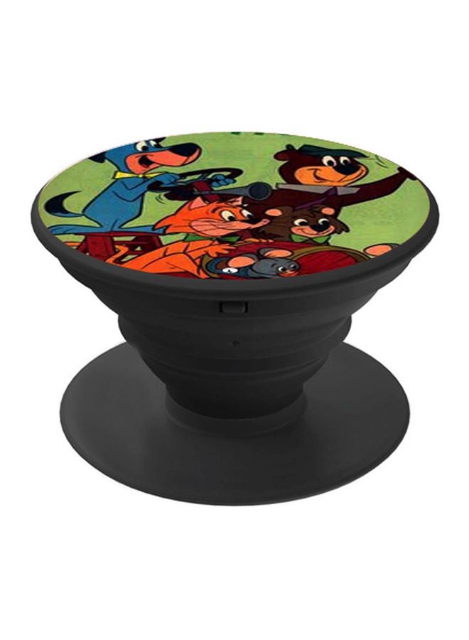 BP Cute Cartoon Characters Printed Pop Socket Phone Holder Green/Blue - Image 1