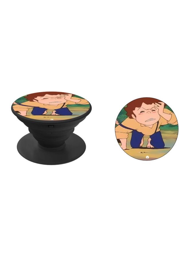 بي بي حامل هاتف بوب سوكيت بطبعة فتى من عالم الرسوم المتحركة أصفر/أزرق/بني - Image 2