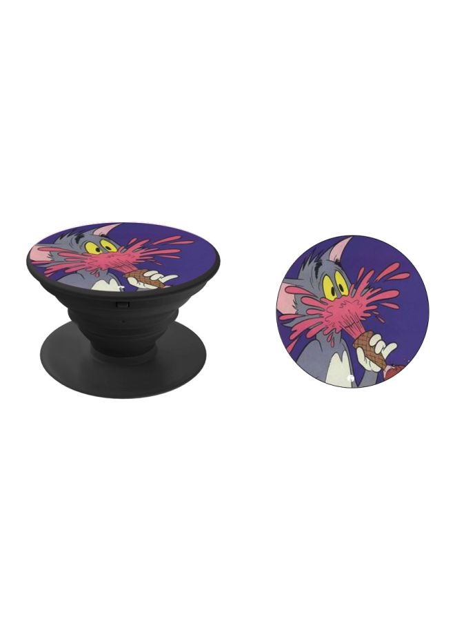 BP Tom Printed Pop Socket Phone Holder Pink/Grey - Image 2