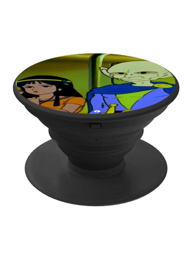 BP Cartoon Printed Pop Socket Phone Holder Orange/Blue/Yellow - Image 1